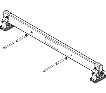 nivello crossbar 0.90 m, hole spacing 373 mm, rail height 73 mm | © MUNK GmbH