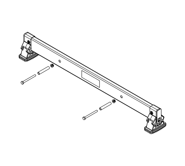nivello crossbar 0.90 m, hole spacing 417 mm, rail height 73 mm | © MUNK GmbH