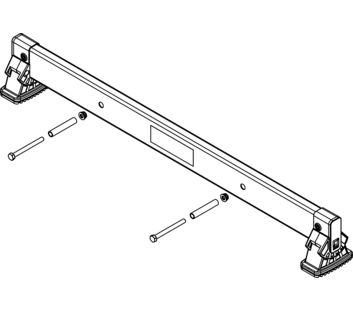 nivello crossbar 0.90 m, hole spacing 400 mm, rail height 73 mm | © MUNK GmbH
