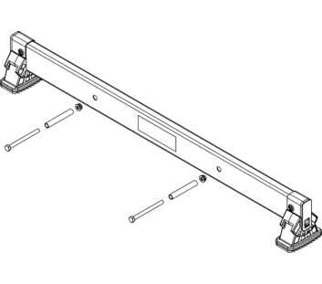 nivello crossbar 0.93 m, hole spacing 395 mm, rail height 85 mm | © MUNK GmbH