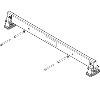 nivello crossbar 0.93 m, hole spacing 465 mm, rail height 85 mm | © MUNK GmbH