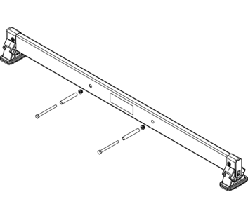 nivello crossbar 1.20 m, hole spacing 325 mm, rail height 85 mm | © MUNK GmbH