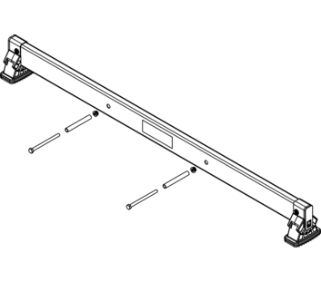 nivello crossbar 1.20 m, hole spacing 395 mm, rail height 98 mm | © MUNK GmbH