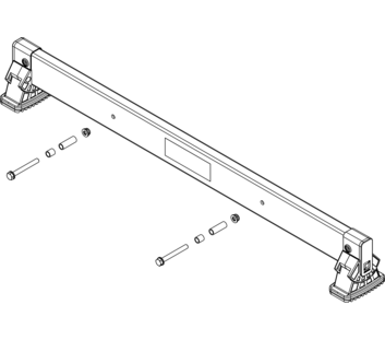 nivello crossbar 0.93 m, GRP hole spacing 395 mm, spar height 58 mm with GRP | © MUNK GmbH