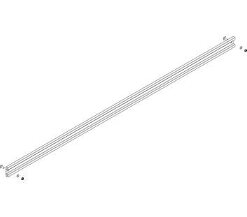 Drawing: Brace for a landing staircase, side view | © MUNK GmbH