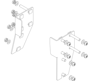 Drawing: Assembly diagram for a platform staircase | © MUNK GmbH