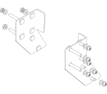 Drawing: Assembly diagram for a platform staircase | © MUNK GmbH