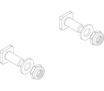 Drawing: Assembly kit for struts and step stiffeners for a landing staircase | © MUNK GmbH