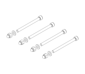 Drawing: Assembly kit for the front railing of a landing staircase | © MUNK GmbH