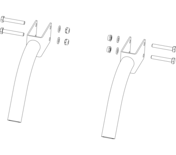 Drawing: Handrail on a platform staircase | © MUNK GmbH