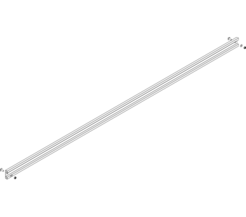 Drawing: Brace for a landing staircase, front view | © MUNK GmbH