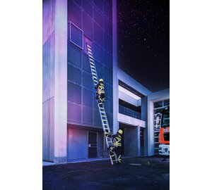 Glow Steckleiter Aluminium als Stehleiter | © MUNK GmbH