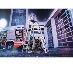 Glow Steckleiter Aluminium als Stehleiter | © MUNK GmbH