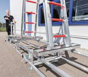Test assembly for plug-in ladder incl. connection part | © MUNK GmbH