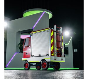 Conteneur roulant de formation incendie version jeunes sapeurs-pompiers | © MUNK GmbH