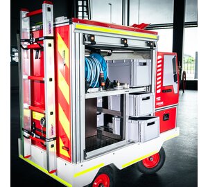 Conteneur roulant de formation incendie | © MUNK GmbH