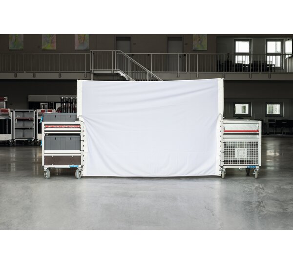 Privacy screen for mobile containers, white | © MUNK GmbH