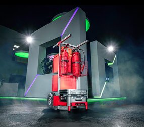 SafeCaddy® "Fire protection" with loading, ambience | © MUNK GmbH