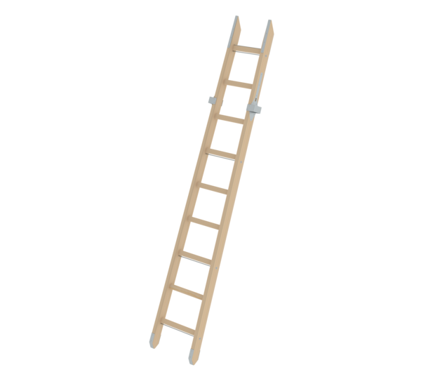 Steckleiter-Unterteil Holz DIN EN 1147 | © MUNK GmbH