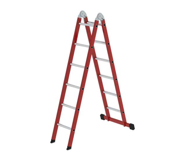 Échelle de maintenance des appareils en rouge | © MUNK GmbH