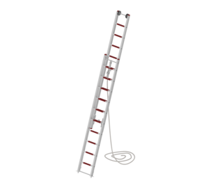 2-piece rope ladder EN 1147 2x10 rungs partially extended | © MUNK GmbH