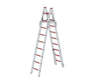 Scaling ladder, alu., used as double-sided ladder | © MUNK GmbH
