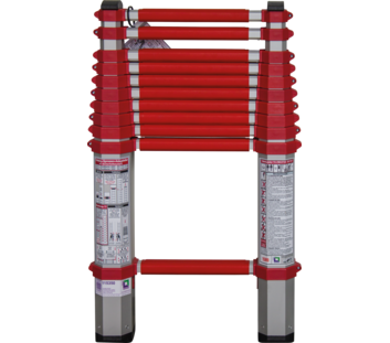Telescopic ladder red DIN EN 1147 | © MUNK GmbH