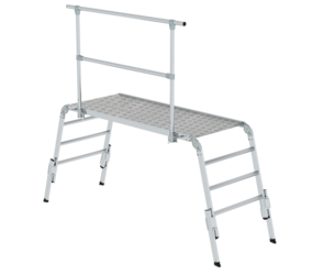 Rescue platform w. railing + side-rail ext. | © MUNK GmbH