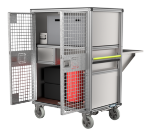 Mobile container safety railing view 2 | © MUNK GmbH