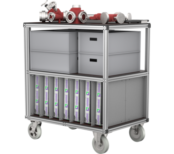 Conteneur roulant Compartiment tuyaux | © MUNK GmbH