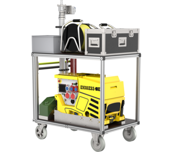 Mobile container lighting with lamp pole | © MUNK GmbH