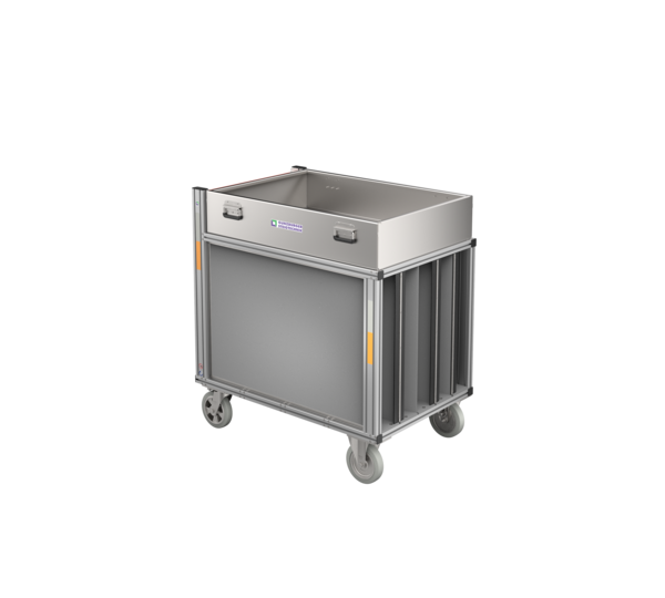 Attachment box aluminium w. RC hose, with bays | © MUNK GmbH