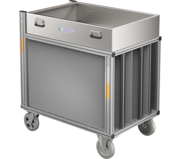 Attachment box aluminium w. RC hose, with bays | © MUNK GmbH