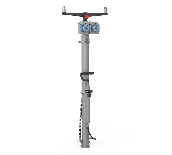 Lamp pole 3.5 m for mobile container power-light | © MUNK GmbH
