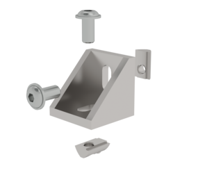 Mounting kit corner bracket for Al special profile | © MUNK GmbH