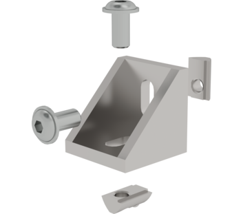 Mounting kit corner bracket for Al special profile | © MUNK GmbH