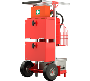 SafeCaddy® "Fire protection" with loading, back | © MUNK GmbH