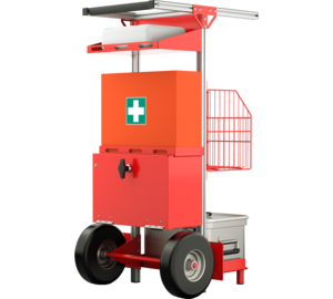 SafeCaddy® "First Aid" with loading, back | © MUNK GmbH