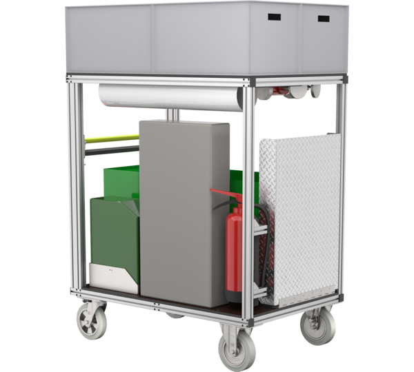 Mobile container tent heating | © MUNK GmbH