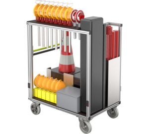 Conteneur roulant Sécurité du trafic Type 1 Vue 3 | © MUNK GmbH