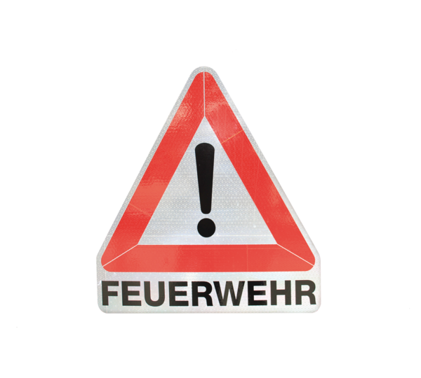 Warnschild Feuerwehr rot/weiß | © MUNK GmbH