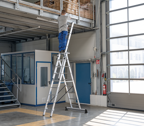 Multi-purpose ladder 3-section w.niv.stab.3x8 rgs app. w. st.st. | © MUNK GmbH