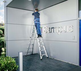 Telescopic ladder 4-section without trav 4x5 Spr Application | © MUNK GmbH