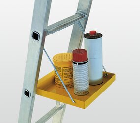 Tray for double-sided rung ladder, mounted | © MUNK GmbH
