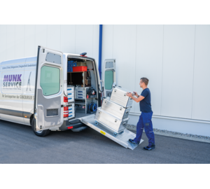 Saut de loup charg. pr charg et déch. véh. Appl. | © MUNK GmbH