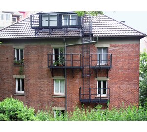 Échelle de secours sur maison | © MUNK GmbH