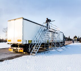 Stationary de-icing system w. truck-trailer | © MUNK GmbH