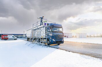 Stationary de-icing system w. truck | © MUNK GmbH