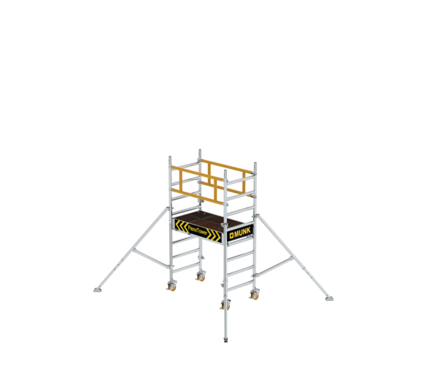 FlexxTower Ein Personen Gerüst Aufbauvariante | © MUNK GmbH