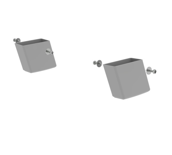Kit de montage de sabot pour échelle bois 60x23mm | © MUNK GmbH
